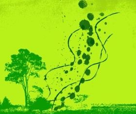 Green Spring Background vector graphic