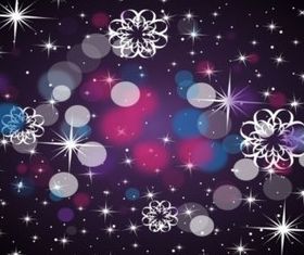 Black Gradient Stars background vector