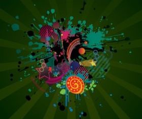 Grunge Design Footage vectors graphic