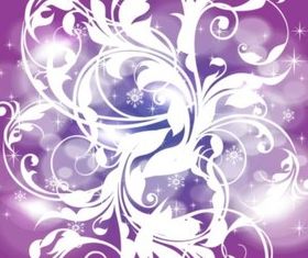 Purple Winter Background set vector