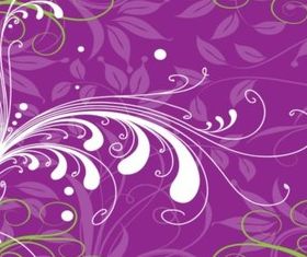 Purple Plants Background vector