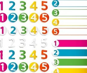 Options Color Elements graphic vector