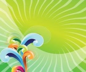 Colorful Swirls background vector