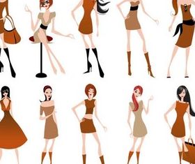 Fashion Girls free vector
