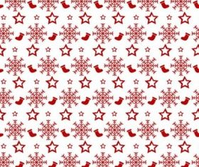 Red White Christmas Pattern vector