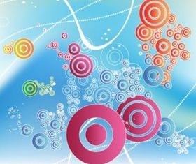 Floating Circles Design background vectors