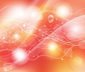 Orange Orbs background set vector