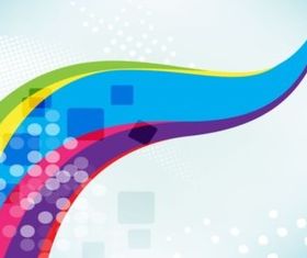 Rainbow Swoosh Backdrop background vector design