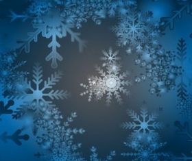 Blue Snow Background Illustration vector