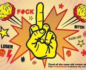 Middle Finger vector