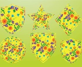 Nature Badges vector graphics