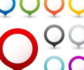 Markers graphic vector set