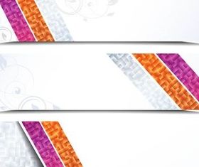 Shiny Banners vector graphic