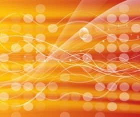 Orange Glowing Circles Background Illustration vector