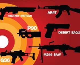 Weapons War vector