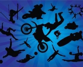 Sports Action creative vector