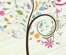 Colorful Tree Illustration design vectors