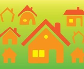 Home Icons vector