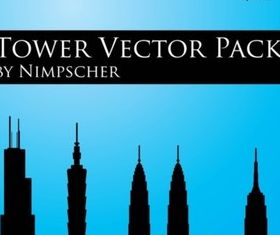 Skyscraper Vector Silhouette Pack