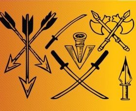 Ancient Weapons vector
