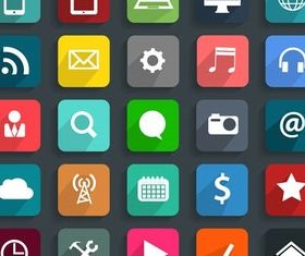 Flat Icons graphic vector