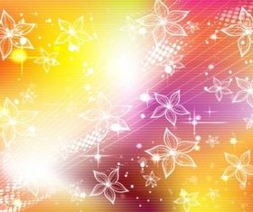 Radiant Floral background vector