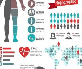 Medical Infographics Elements art vector