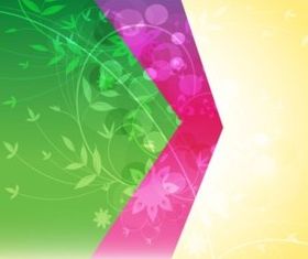 Split Color Floral Background vectors