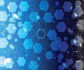 Blue Geometric Shapes background vector