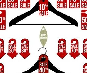 Hangers with Stickers art vectors