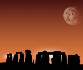 Stonehenge Background vector