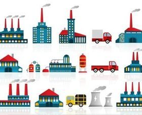 Power Plants Icon sart vector graphics
