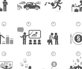 Business Icons 3 vector