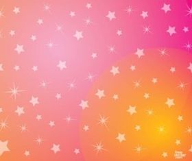 Pink Stars Background vector