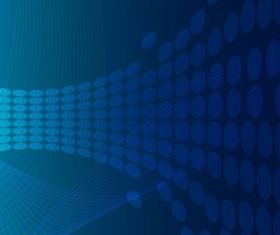 Blue Abstract Dots Lines Background vector