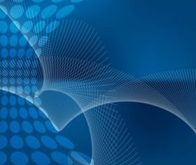 Blue Abstract Fan Background vector