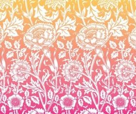 Antique Flowers Background vector graphics