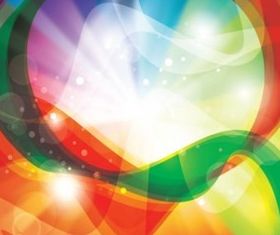 Rainbow Swirls Background vector