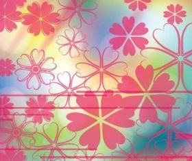Pink Flowers Background vector
