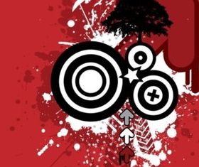 Grunge Graphics design vector