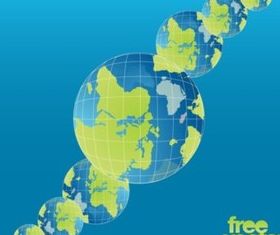 Globes vectors graphic