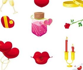 Love Elements set vector