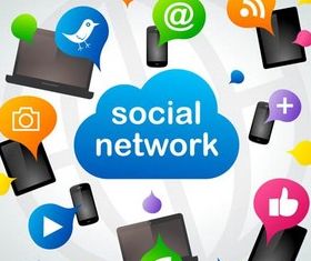 Social Network shiny vector