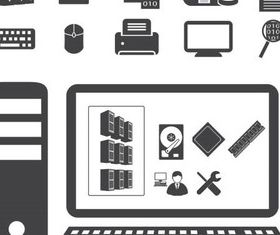 Computers Icons art vector
