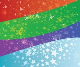 Stars Circles background vector set