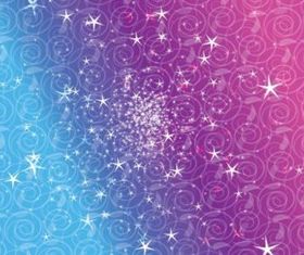Star Scrolls background vector