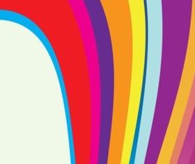 Rainbow Wave background vector