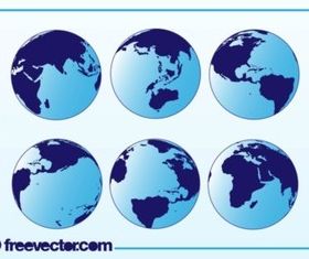 Globes vector