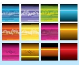 Flyer Backgrounds vector set