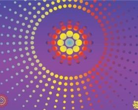 Dots Background set vector